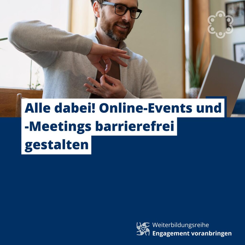 Alle dabei! Online-Events und -Meetings barrierefrei gestalten